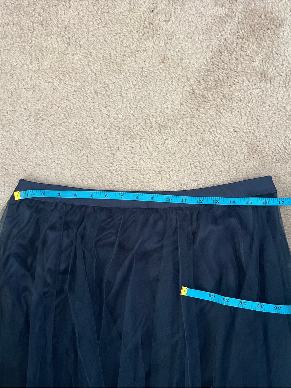 Daniel Rainn Women’s Blue Tulle Skirt - Picture 2 of 7